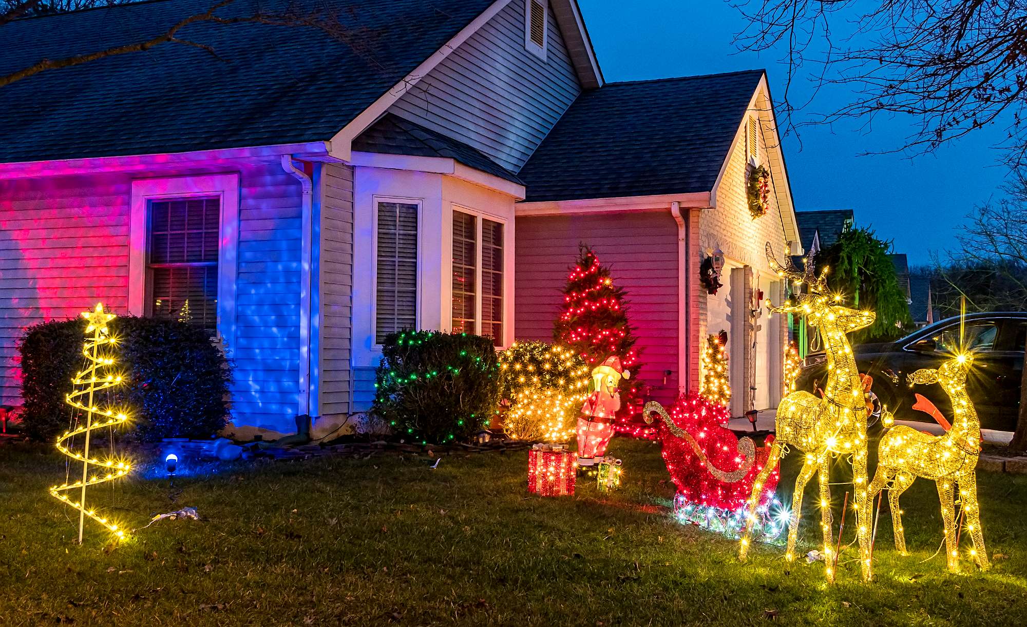 Holiday Lights In Greenbriar Woodlands